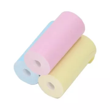 Farebné kotúčiky termopapiera pre tlačiareň mini print - 5,7 cm x 3 m - 3 kusy