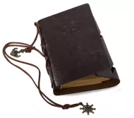 Originálny cestovateľský denník v kožených doskách