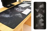 Podložka na pracovný stôl - mapa sveta - 40 x 90 cm