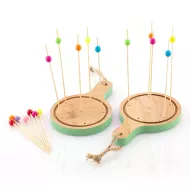 Bambusová súprava na jednohubky - mini lopáriky - 16 častí - TakeTokio