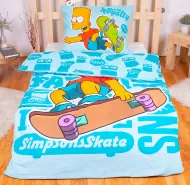 Detská obliečka - Bart Simpson - modrá - 140x200