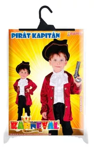Detský kostým kapitán Hook (M)
