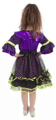 Detský kostým čarodejnice/Halloween fialový (S)