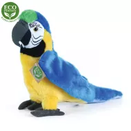 Plyšový papagáj modro žltý Ara ararauna, 24 cm, ECO-FRIENDLY