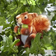 Plyšová veverička, 17cm, ECO-FRIENDLY