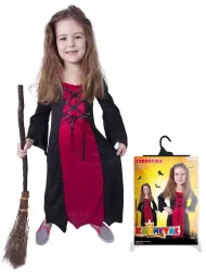 Detský kostým bordó čarodejnice/Halloween (S)