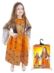 Detský kostým Halloween oranžový (M)