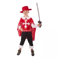 Detský kostým mušketier červený (S)
