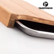 Bambusový lopárik na krájanie s táckou - TakeTokio
