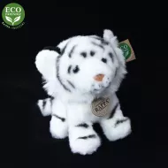 Plyšový tiger biely sediaci 18 cm ECO-FRIENDLY