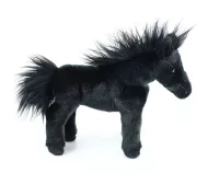 Plyšový kôň - čierny - 28 cm - Rappa