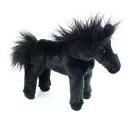 Plyšový kôň - čierny - 28 cm - Rappa