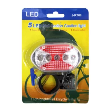 Zadné bezpečnostné LED svetlo na bicykel XY-118 - červené