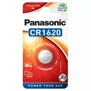 Lítiová gombíková batéria - CR1620 - Panasonic