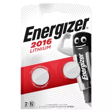 Lítiová gombíková batéria - 2x CR2016 - Energizer