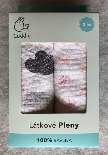 PREM Dětské látkové pleny v dárkové krabičce pro holčičku Bavlna, 70/70 cm PREM Dětské látkové pleny v dárkové krabičce pro holčičku Bavlna, 70/70 cm