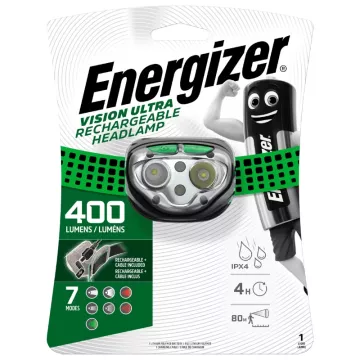 Čelové nabíjacie svietidlo - Headlight Vision Rechargeable - 400 lm - Energizer