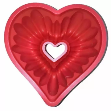 Silikónová forma na bábovku v tvare srdca