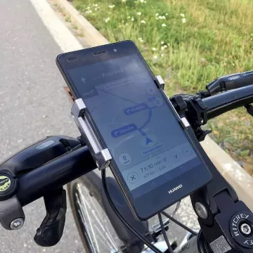 Otočný držiak mobilu na bicykel