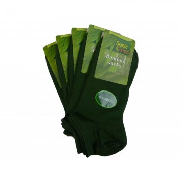 Členkové bambusové ponožky 359 - zelené - 5 párov - SonicMod