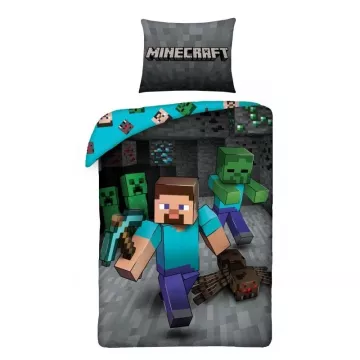 Bavlnené obliečky - Minecraft Steve - 140 x 200 - Halantex