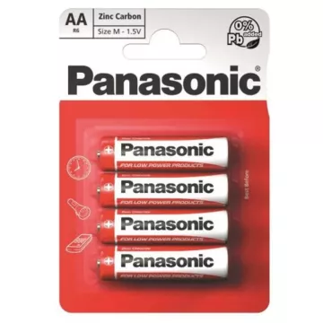 Tužkové batérie Zinc - 4x AA - Panasonic