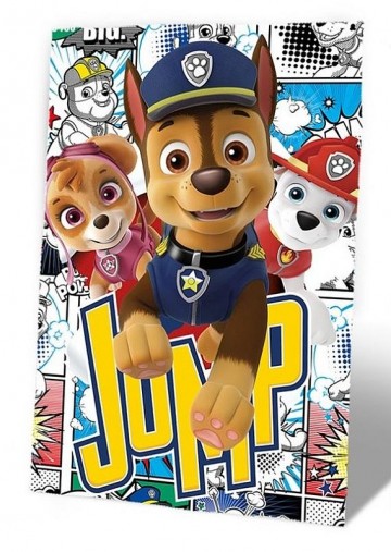 EUROSWAN Fleece deka Paw Patrol Jump Polyester, 100/150 cm EUROSWAN Fleece deka Paw Patrol Jump Polyester, 100/150 cm