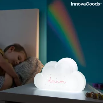 Nočná lampička s dúhovým projektorom a samolepkami Claibow - InnovaGoods
