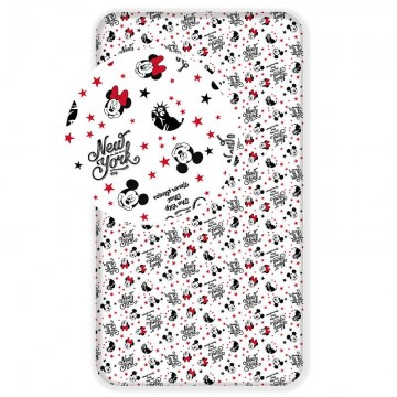 Prostěradlo Mickey a Minnie v New Yorku Love 90/200 Prostěradlo Mickey a Minnie v New Yorku Love 90/200