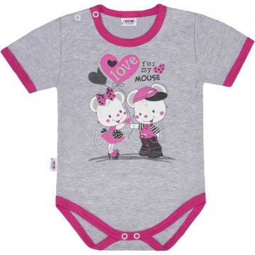 Detské body s krátkym rukávom New Baby Love Mouse Detské body s krátkym rukávom New Baby Love Mouse