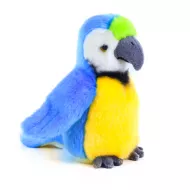 plyšový papagáj modrý, 19 cm