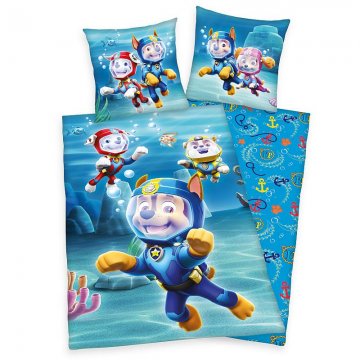 HERDING Povlečení Paw Patrol Sea Bavlna, 140/200, 70/90 cm HERDING Povlečení Paw Patrol Sea Bavlna, 140/200, 70/90 cm