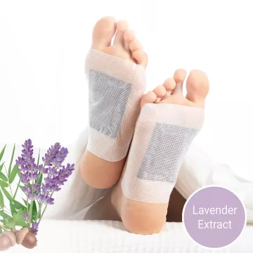 Detoxikačné náplasti na nohy - levanduľa - 10 ks - InnovaGoods