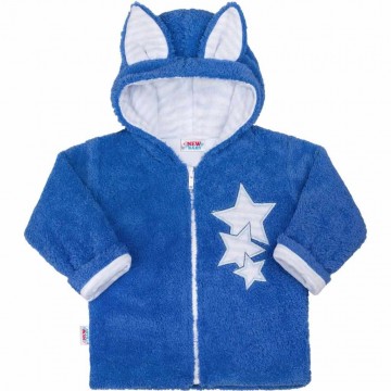 Zimná detská mikina New Baby Ušiačik modrá Zimná detská mikina New Baby Ušiačik modrá