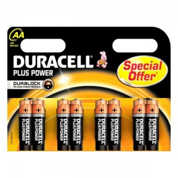 DURACELL Plus Power DURLR6P8B, LR6, 1.5V - 8x AA alkalické baterie DURACELL Plus Power DURLR6P8B, LR6, 1.5V - 8x AA alkalické baterie