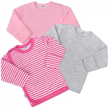 Dojčenská košieľka New Baby Classic II Dievča 3 ks Dojčenská košieľka New Baby Classic II Dievča 3 ks