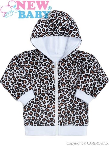 Dojčenská mikinka s kapucňou New Baby Leopardík hnedá Dojčenská mikinka s kapucňou New Baby Leopardík hnedá