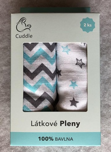 PREM Dětské látkové pleny v dárkové krabičce pro chlapečka Bavlna, 70/70 cm PREM Dětské látkové pleny v dárkové krabičce pro chlapečka Bavlna, 70/70 cm