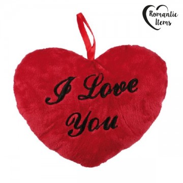Červený srdiečkový vankúš I love You - 26 cm Červený srdiečkový vankúš I love You - 26 cm