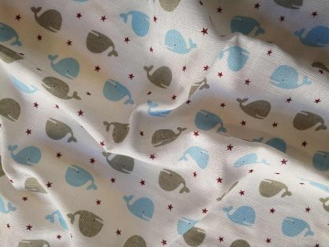 PREM Bavlněná tetra osuška Velryba morá Bavlna, 90/100 cm PREM Bavlněná tetra osuška Velryba morá Bavlna, 90/100 cm